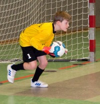 Eine wichtige Stütze unserer Mannschaft war Max aus Klasse 3a im Tor.